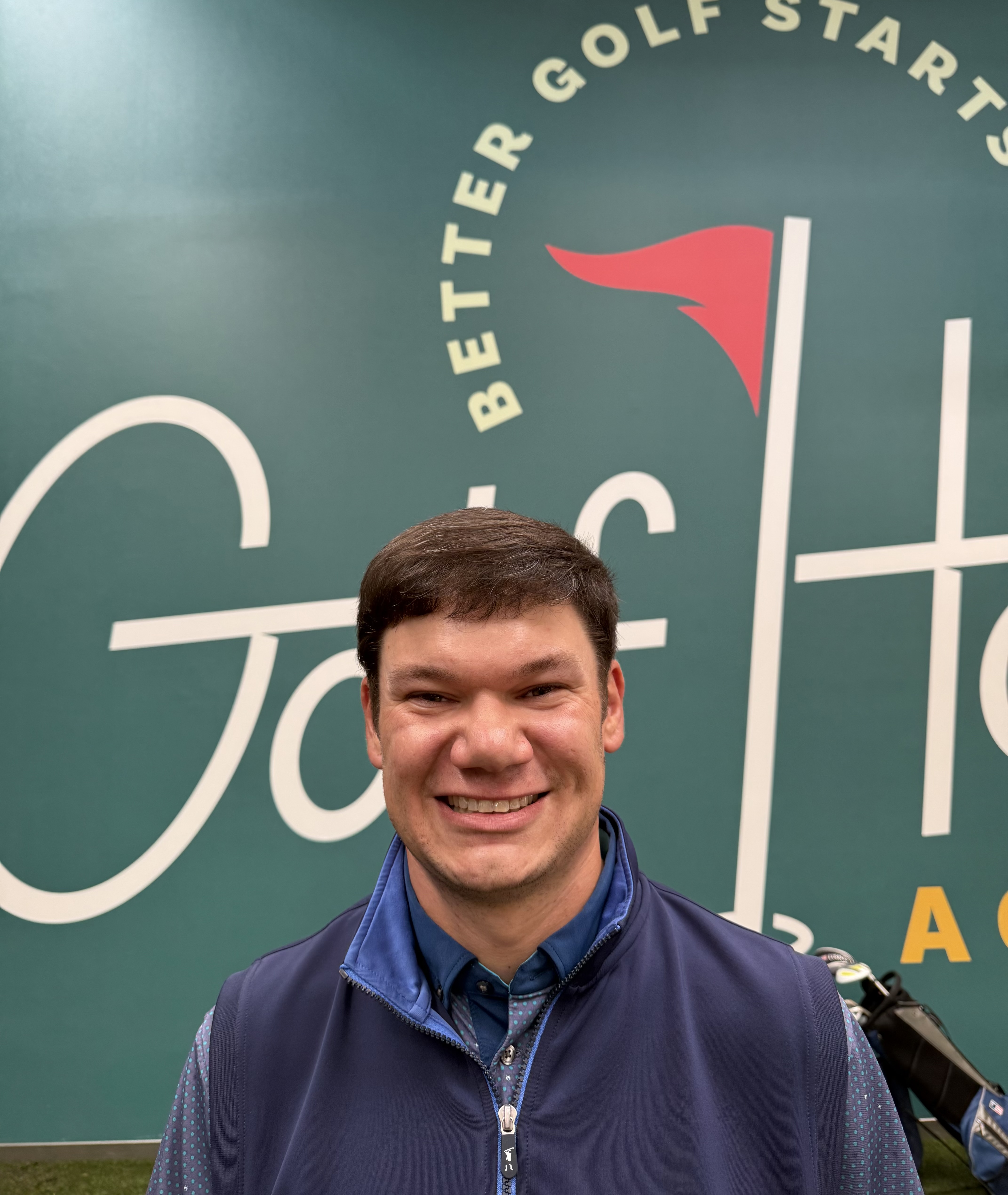 Cole Abney at Golf House Academy