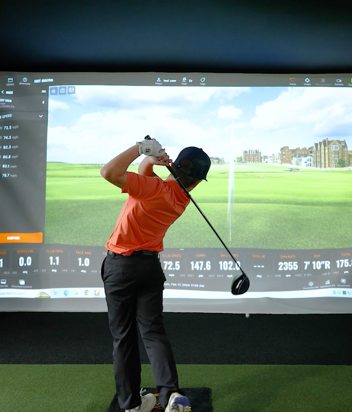 Trackman launch monitor at Golf House Academy